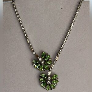 VTG| Duane Signed Peridot Asymmetrical Necklace